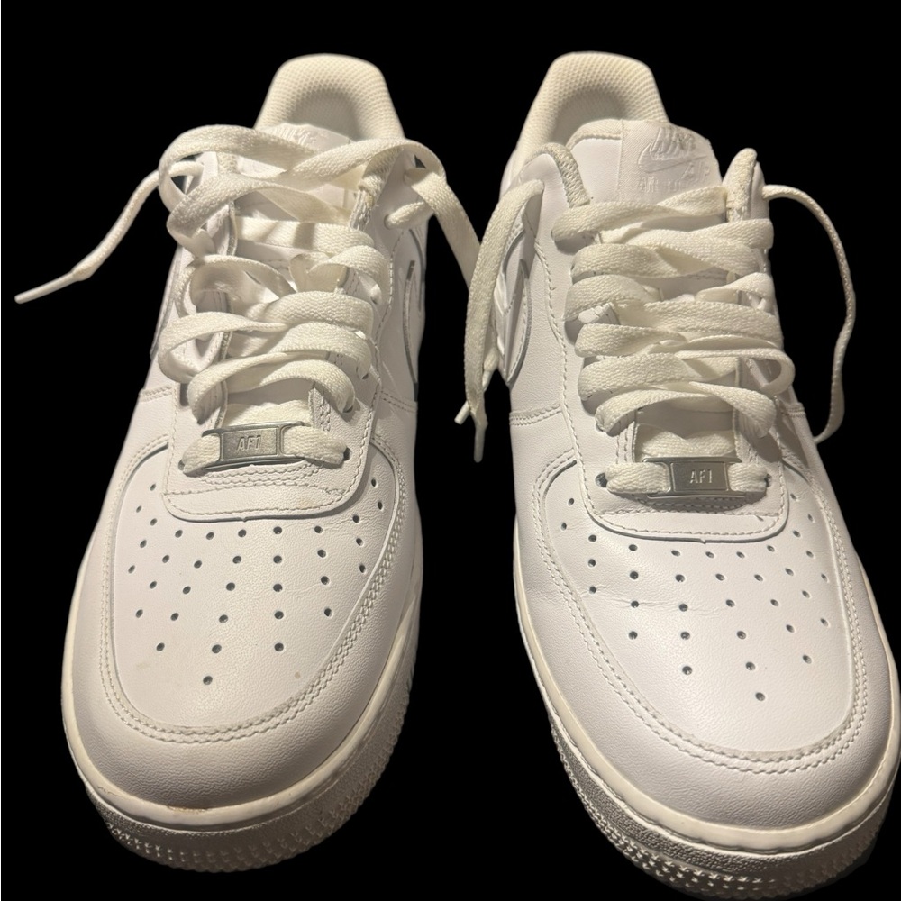 Nike Air Force 1 White Sneakers (Men’s) - Picture 6 of 8